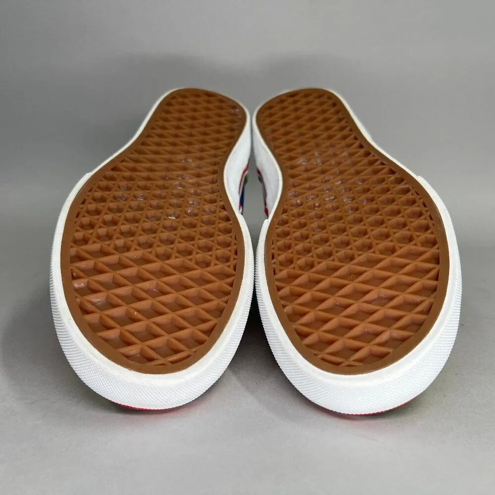 Vans Sneakers Girl's‎ Size 7 Colorful Sparkly Slip On Low Top Skate Shoes